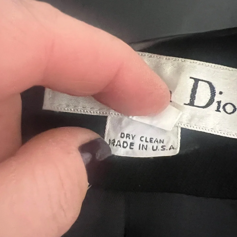 Christian Dior Sz 10 Double Breasted 100% Wool Blazer Jacket